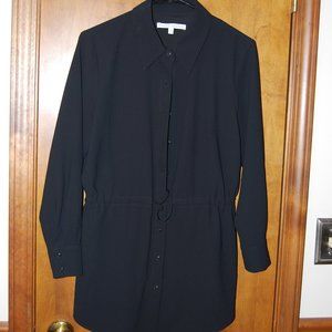 Donna Degnan Black Unlined Anorak style lightweight jacket Womens size 4